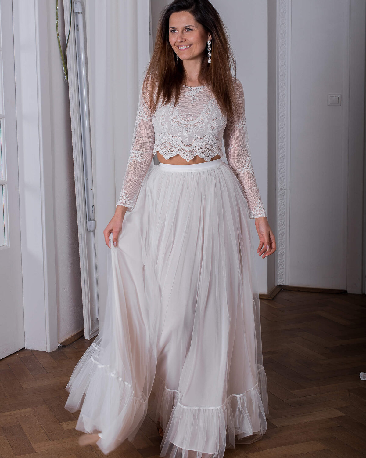 Minka - Hochzeitskleid von Marta Trojanowska - Weddista 01 Zweiteiliges Hochzeitskleid Minka von Marta Trojanowska