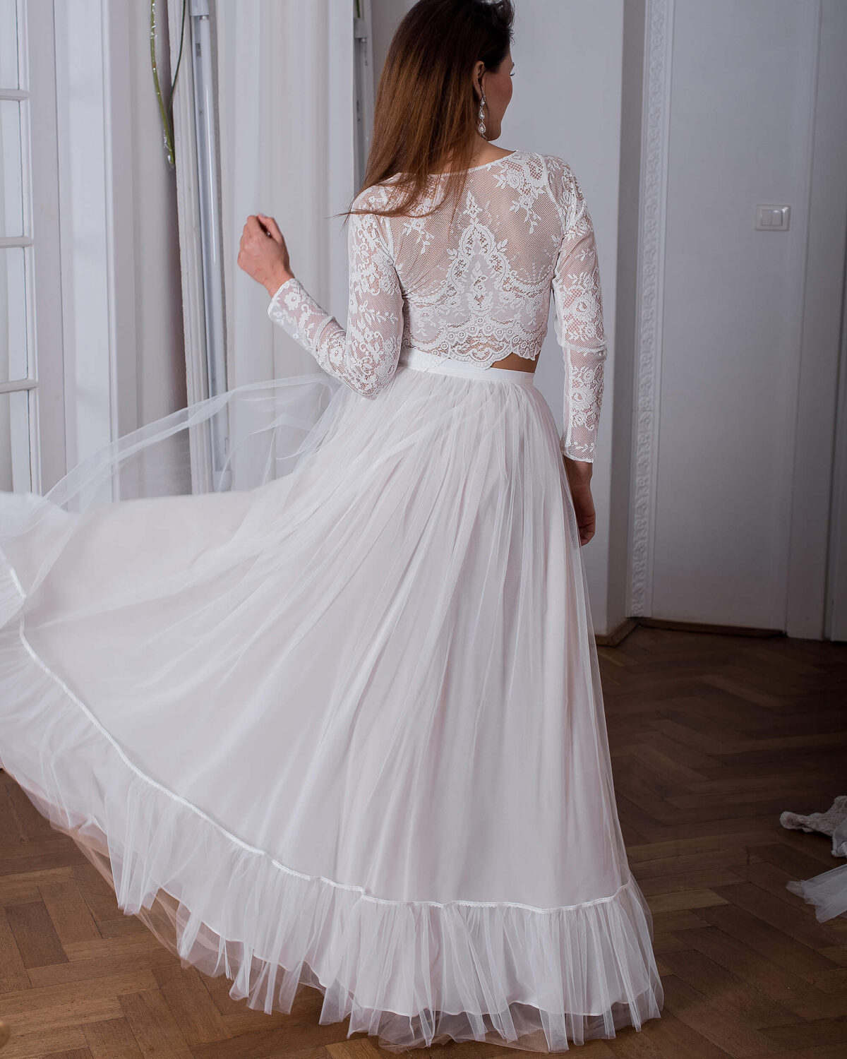 Minka - Hochzeitskleid von Marta Trojanowska - Weddista 02 Zweiteiliges Hochzeitskleid Minka von Marta Trojanowska