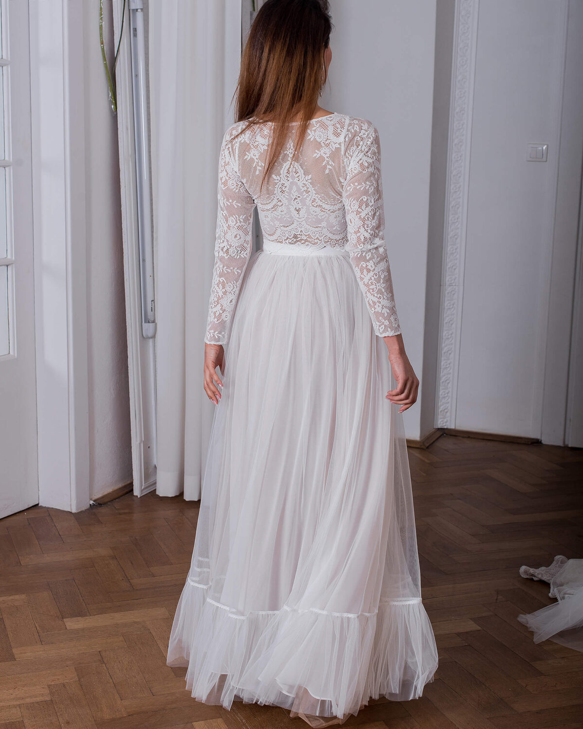 Minka - Hochzeitskleid von Marta Trojanowska - Weddista 04 Zweiteiliges Hochzeitskleid Minka von Marta Trojanowska