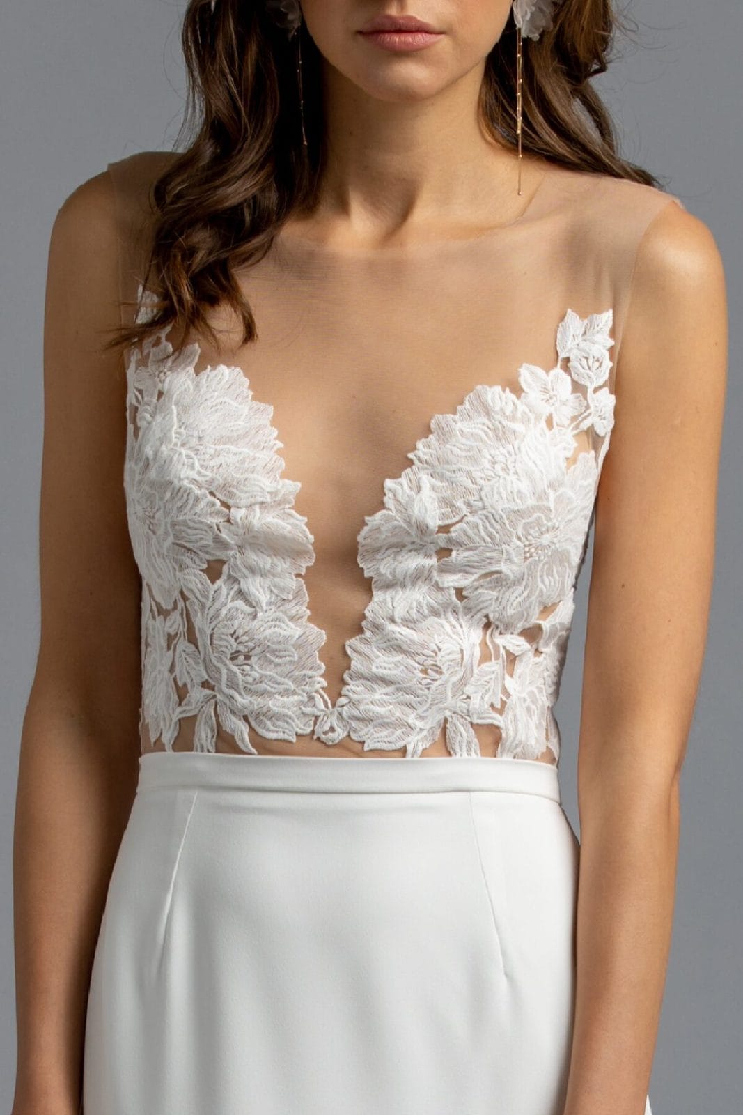 Maßgeschneidertes Kleid mit Schleppe - Clementine von Weddista