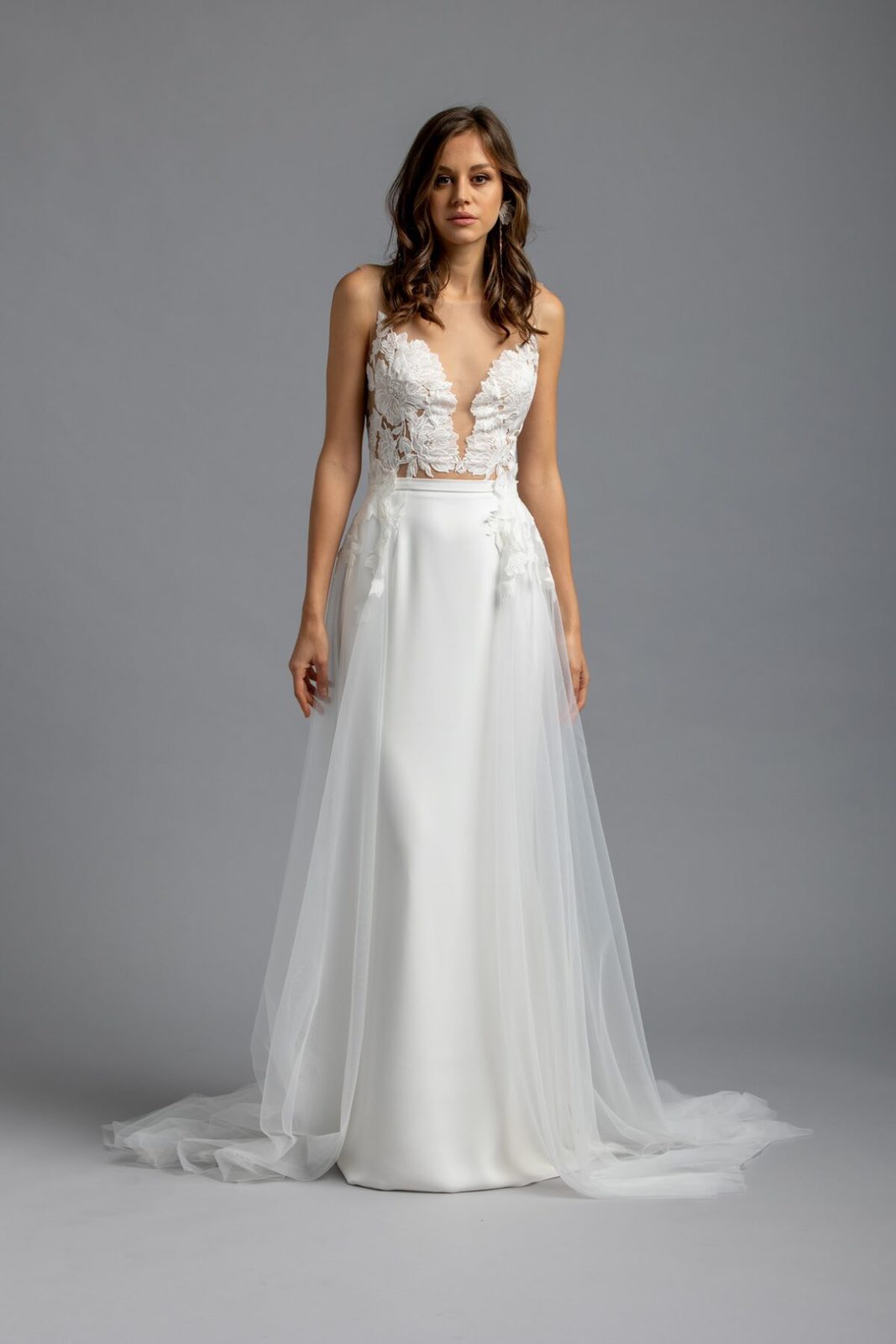 Maßgeschneidertes Kleid mit Schleppe - Clementine von Weddista