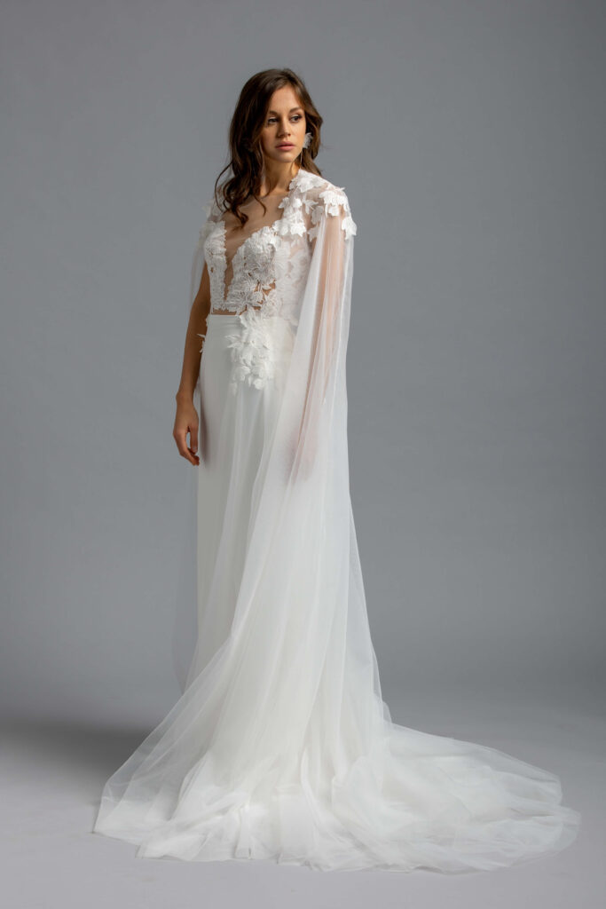 Maßgeschneidertes Kleid mit Schleppe - Clementine von Weddista