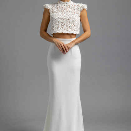 Zweiteiliges Brautkleid Cordelia von One&Only: Maßgeschneiderte Brautmode von Weddista