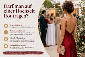 Darf man auf einer Hochzeit Rot tragen?
