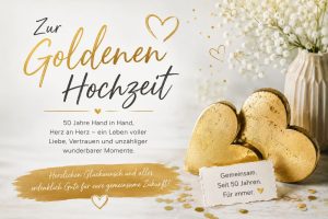 Glückwunsch zur Goldenen Hochzeit Bild