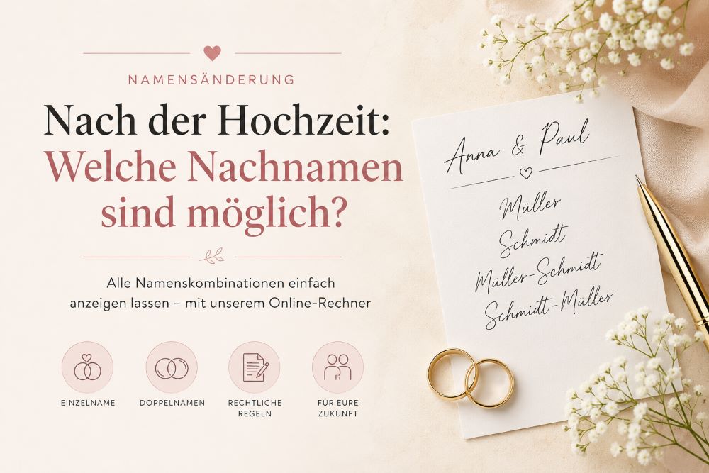 Namensänderung nach Hochzeit
