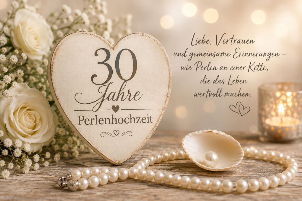 Sprüche zur Perlenhochzeit