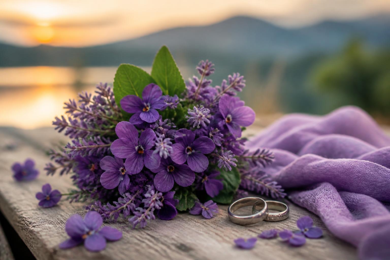 Alles zum 13. Hochzeitstag und warum man ihn Veilchenhochzeit nennt